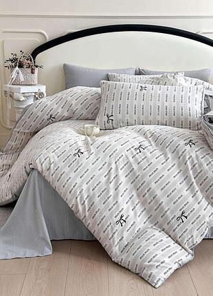 Комплект постельного белья евро муслин min min colorful home