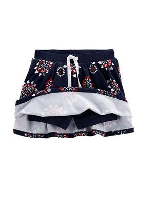 Синяя юбка с шортами carter's 2