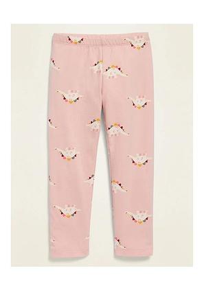 Лосины розовые, "динозаврики", old navy 2т