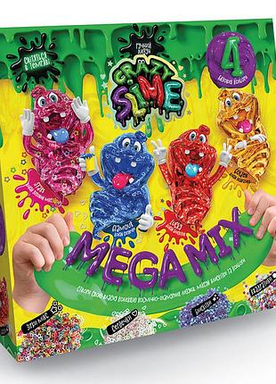 Детский набор для проведения опытов "crazy slime" slm-03 4в1 укр slm-03-02u