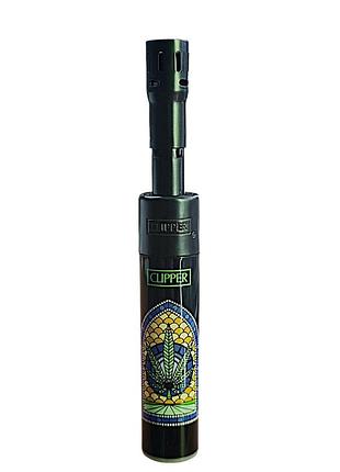 Газова зажигалка clipper mini tube turbo hemp 4 турбо