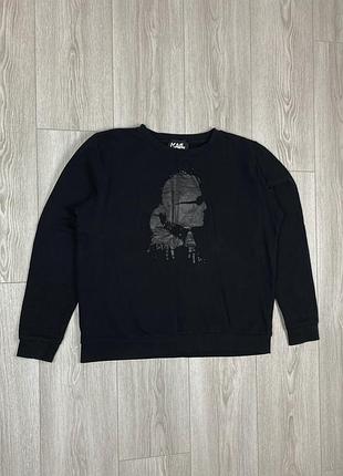 Karl lagerfeld  black women sweatshirt size l світшот