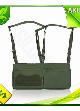 Ve сумка kiborg смарт через new version плече tactic city bag хакі для військових та цивільних органай n6w_ver