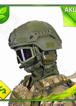 Ve комплект kiborg шлем mich new version pe с наушниками earmor m32 plus для военных защиты слуха и го n6w_ver