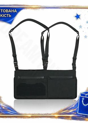 Dm сумка через плече специфікація 2.2 kiborg чорна tactic city bag для військових волонтерів медиків і spe|lz