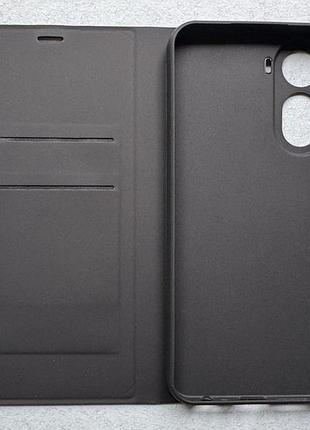 Xiaomi redmi a7 pro чохол-книжка wave flap case чорний високоякісна штучна шкіра слоти для карт
