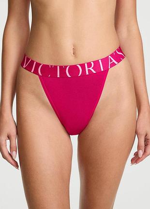 Жіночі трусики victoria's secret (28955987451) exploded logo cotton 90s brie xs фуксія