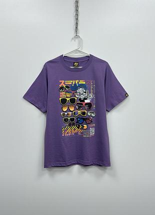 Шикарна футболка jungle ape superstar issue printed vintage t-shirt purple bape