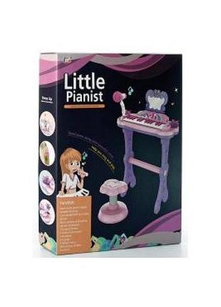 Игрушка синтезатор 25 клавиш, стульчик, mp3, музыка, свет, микрофон, usb шнур, j92-01