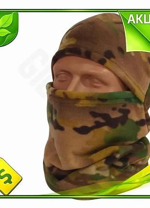 Ve балаклава kiborg военная флисовая new version мультикам теплая маска для лица защита от холода n6w_ver