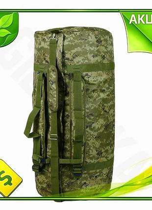 Ve сумка-баул kiborg 140л пиксель new version для военного снаряжения рюкзак для путешествий n6w_ver