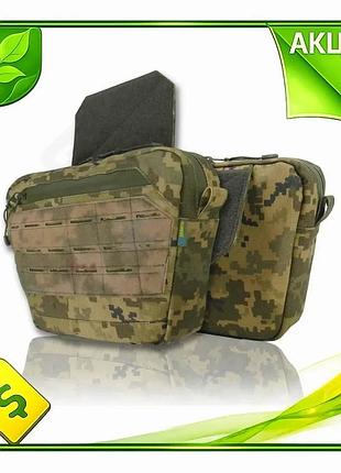Ve сумка-напашник kiborg gu cordura new version m пиксель тактическая сумка для военных и спорта n6w_ver