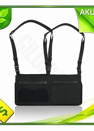 Ve сумка через плече kiborg new version tactic city bag чорна тактична сумка для військових волонтерів n6w_ver