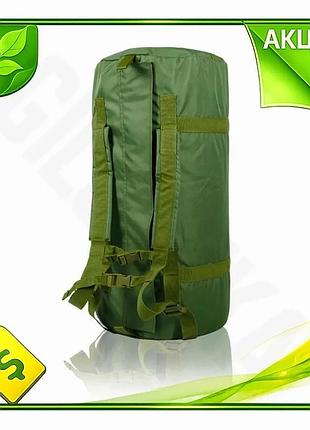Ve сумка-баул kiborg 80l олива new version для спорядження рюкзак для подорожей та активного відпочинк n6w_ver