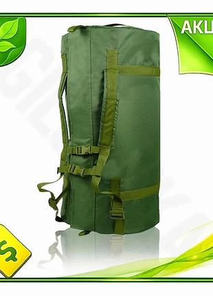 Ve сумка-баул kiborg 120l олива new version 120 літрів для спорядження рюкзак для подорожей n6w_ver