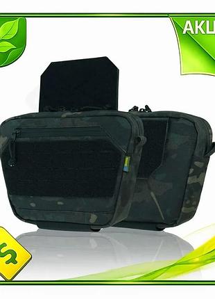 Ve сумка-напашник kiborg gu cordura new version m черная тактическая сумка для военных снаряжения для n6w_ver