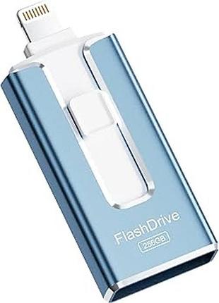 Двусторонняя флешка 2-в-1 flashdrive 256gb для iphone / ipad & pc