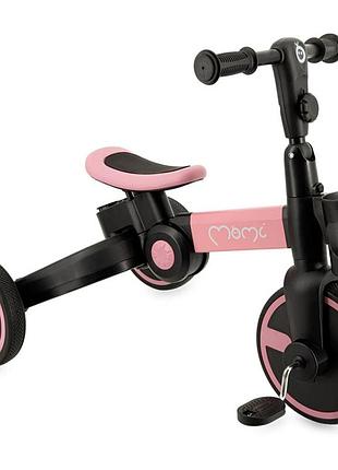 Детский беговел-велосипед 3в1 momi filo pink