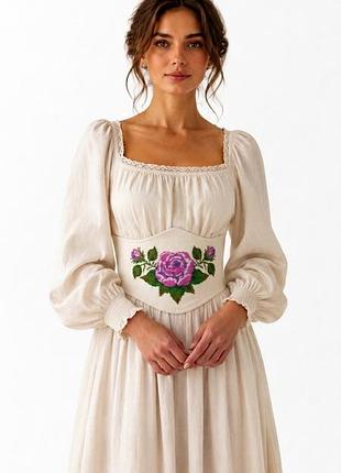 Корсет жіночий з вишивкою s-xl l