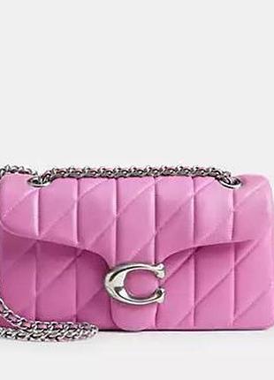 Сумка coach tabby shoulder bag 26 with pillow quilting lh/fuchsia