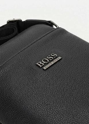 Чоловіча сумка hugo boss, сумка через плече хуго босс, барсетка чорного кольору hugo boss, сумка мессенджер хуго босс