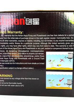 Насос для фонтана atman ph-2500 6