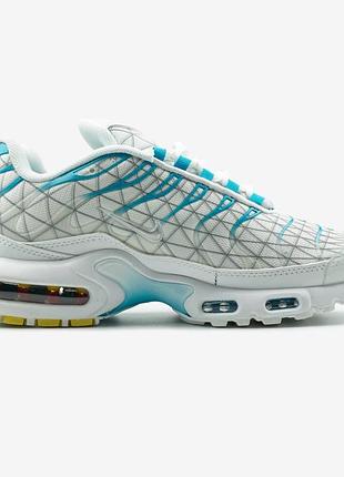 Белые кроссовки унисекс nike air max tn marseille white blue х эйр макс 42