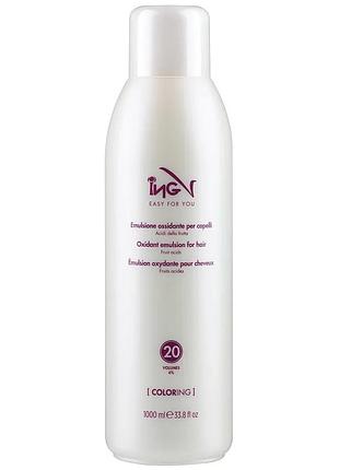 Окислительная эмульсия 6% ing professional color ing macadamia oil oxidante emulsion 1000 мл