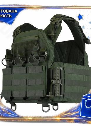 Dm плитоноска kiborg gu спецификация 2.2 хаки съемная панель для трех магазинов бронезащита для военны spe|lz