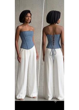 Жіночий джинсовий корсет s-xl m