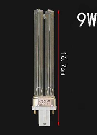 Двухконтактная ультрафиолетовая uv-лампа 9w для viaaqua ef-5000uvс