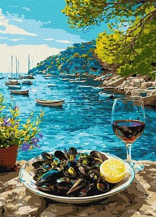 Картина за номерами - морський обід ©art_selena_ua идейка 40х50 см (kho5772)