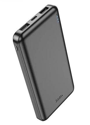 Зовнішній акумулятор hoco j100 high-ranking power bank(10000mah) black