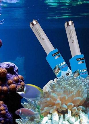 Аквариумная лампа yz-15w coral blue degenbao 15w t8