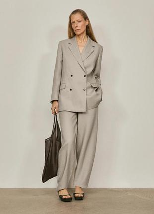 Льняні штани, брюки massimo dutti, 100% льон