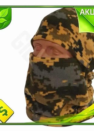 Ve балаклава kiborg військова флісова new version піксель тепла маска для обличчя захист від холоду n6w_ver