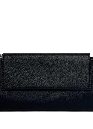 Оригінальний шкіряний гаманець чорний арт.g8832 black genuine leather (китай)