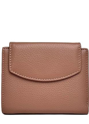 Гаманець китай натуральна шкіра пудровий арт.1268-22 pink genuine leather (китай)