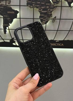 Чехол tpu swarovski с блеском для iphone 16 pro max,премиум чехол со стразами для айфона 16 про макс