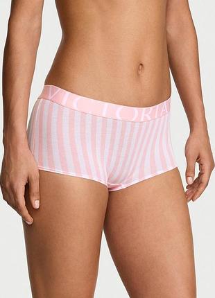 Женские трусики victoria's secret (3595688165261) exploded logo cotton boyshort xs розовые