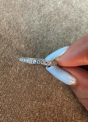 Серебряное кольцо с камнями, 925 проба
