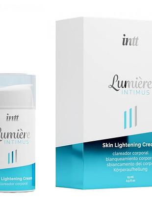 Крем для освітлення шкіри intt lumiere, 15 мл sexstyle