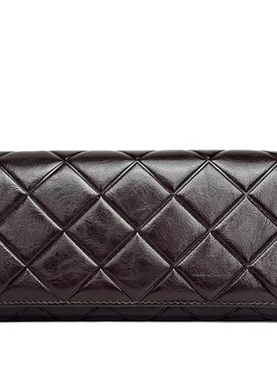 Оригинальный женский кошелек натуральная кожа коричневый арт.524288 coffee genuine leather (китай)