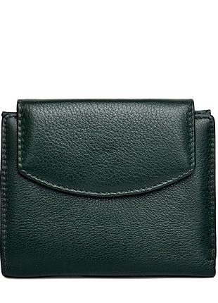 Шкіряний гаманець зелений арт.1268-5 green genuine leather (китай)