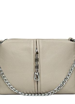 Женская сумка кросс-боди искусственная кожа светло-бежевый арт.005 l.beige yi rui (китай)