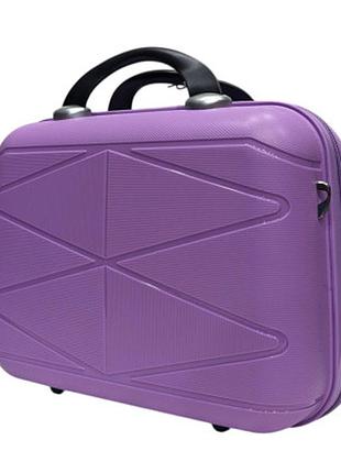 Дорожный бьюти кейс полипропилен сиреневый (16л) арт.51304/4 purple madisson франція