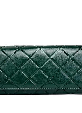 Кошелек женский зеленый натуральная кожа арт.524288 green genuine leather (китай)