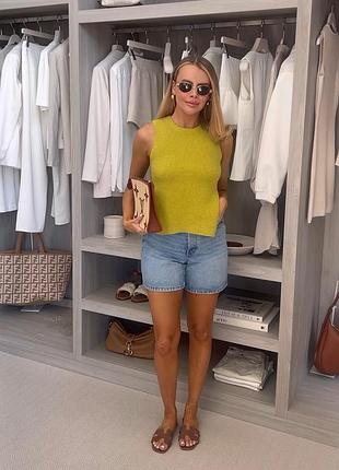 Шорти мом блакитні джинсові базові для міста 32 34 36 mom zara 8197/101