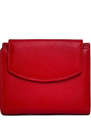 Оригінальний жіночий гаманець натуральна шкіра червоний арт.1268-2 red genuine leather (китай)