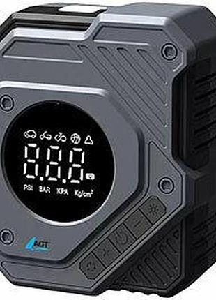 Компресор agt автомобільний 12v для шин з led дисплеєм і світлодіодною підсвіткою новий!